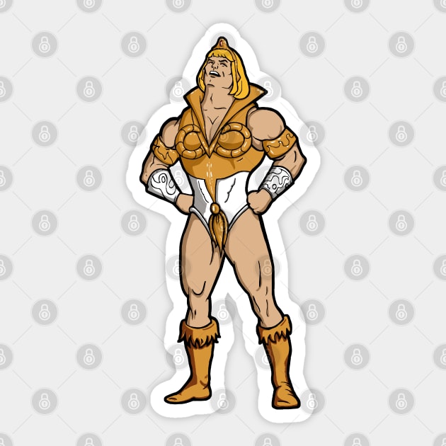 He-Ra Sticker by cubik